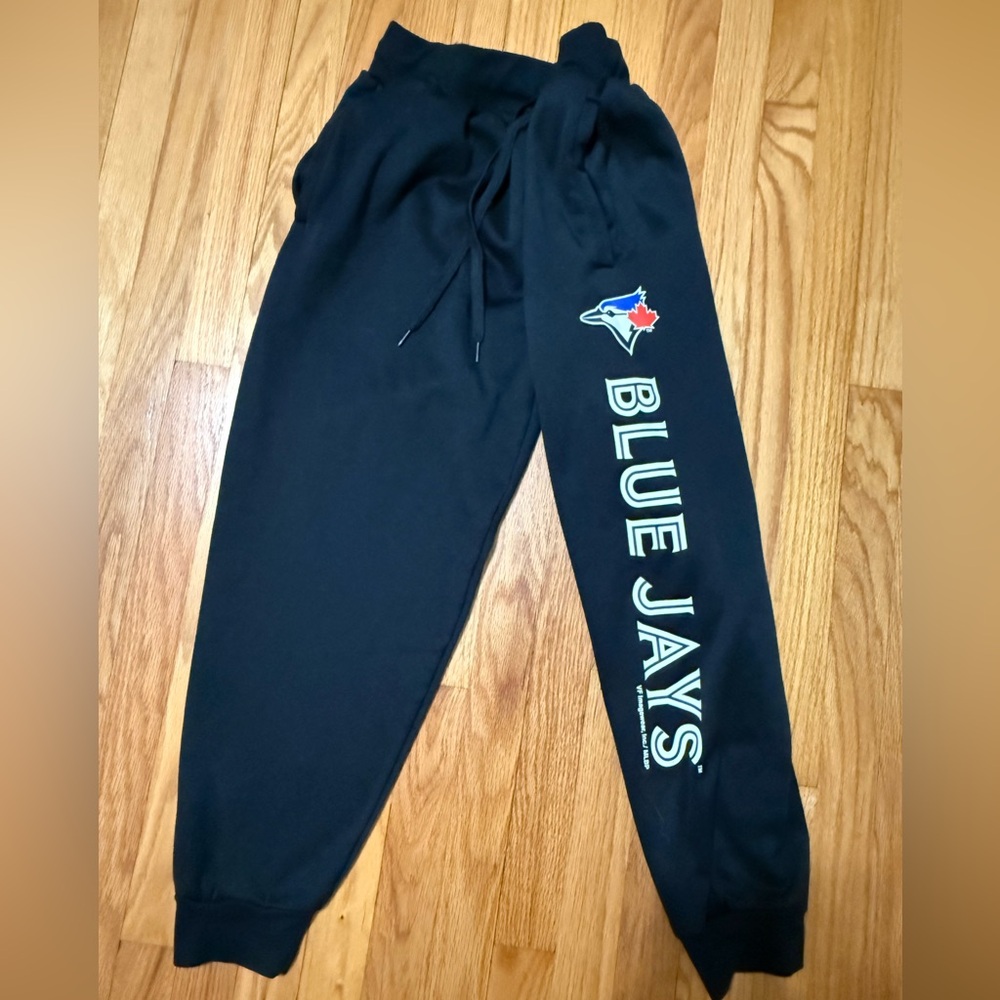 Majestic Black Toronto Blue Jays Sweatpants Athletic Joggers